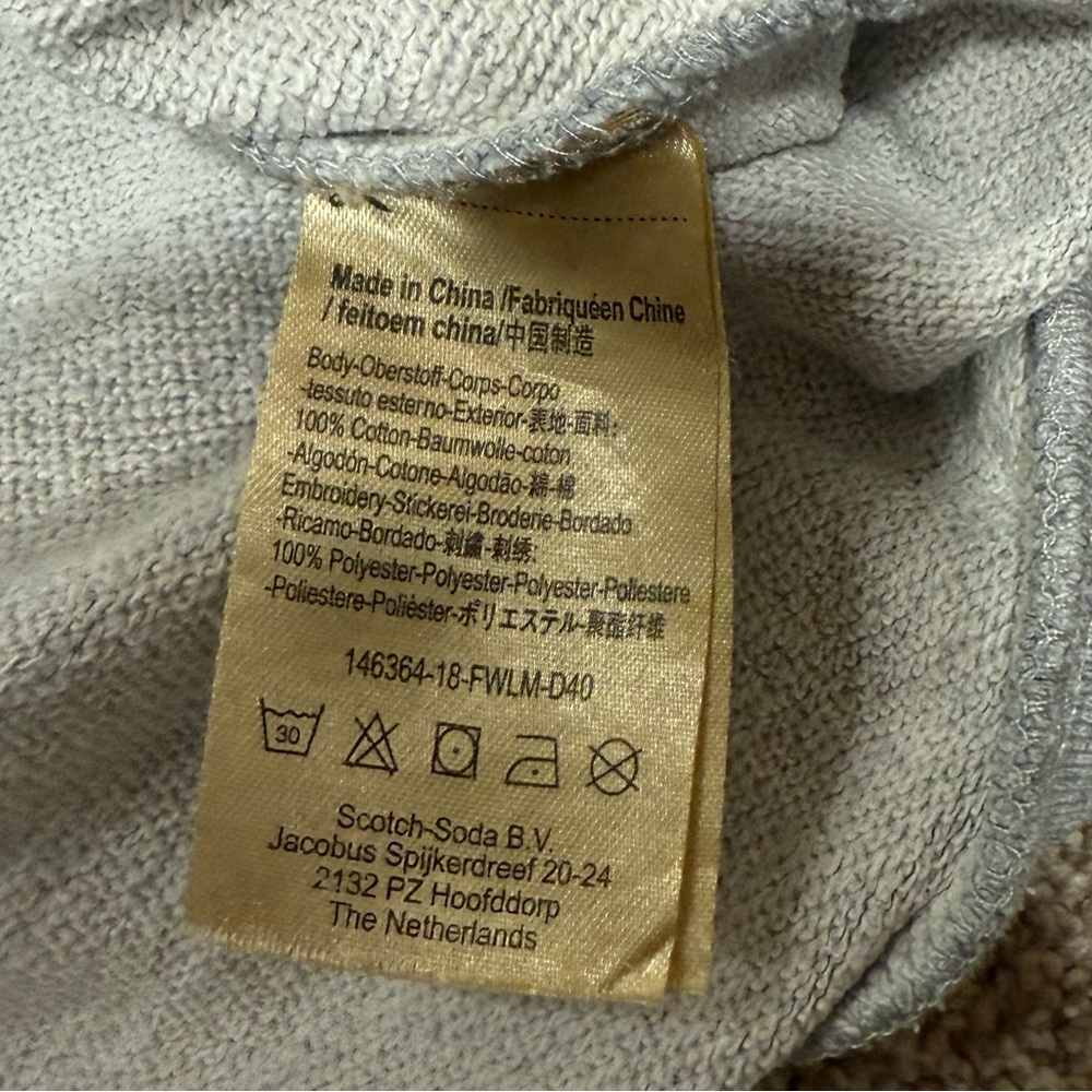 Scotch & Soda Women’s Gray Chalet Maison Crewneck Sweatshirt, Size M‎ - Picture 8 of 9